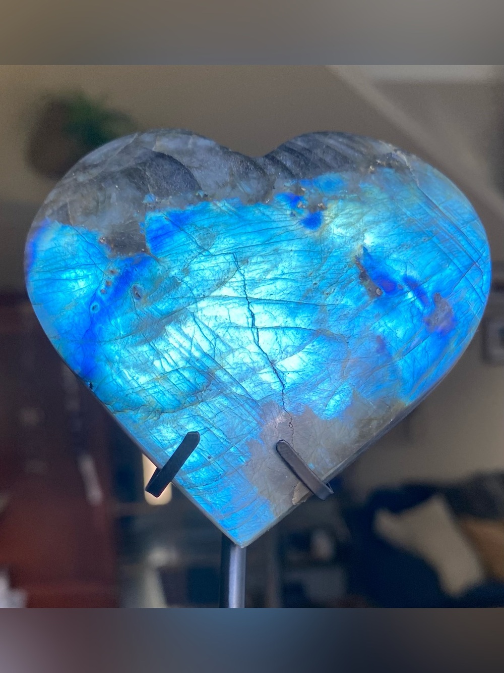 💙✨ DEVIL’S BLUE LABRADORITE HEART ✨💙